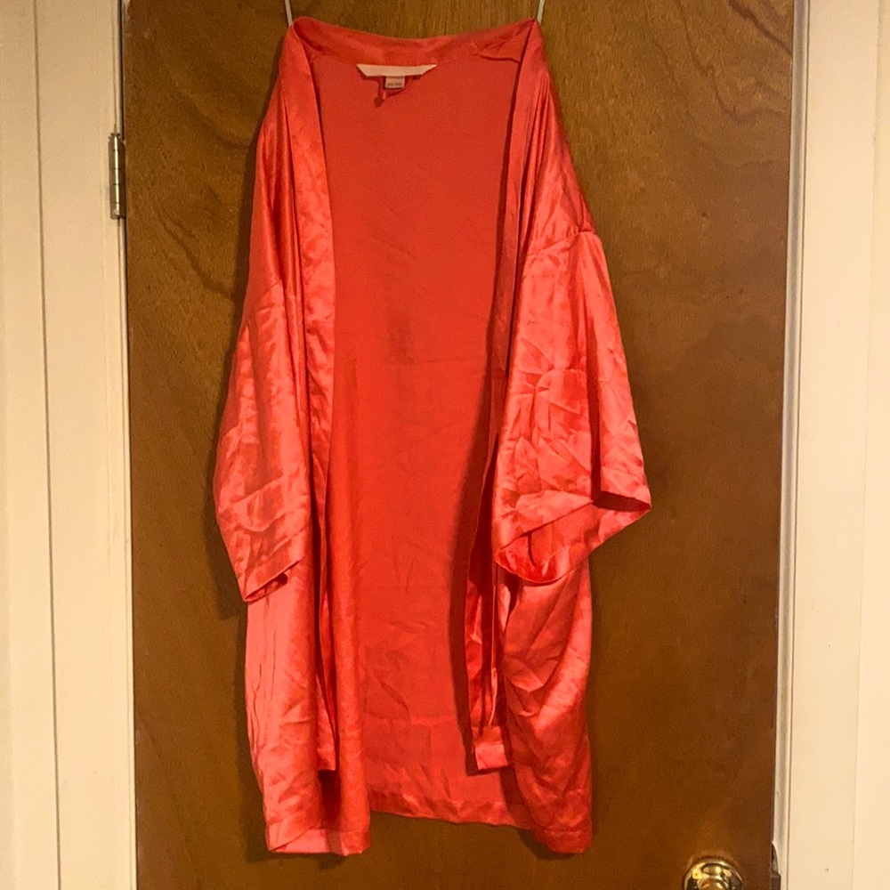 Bridal satin robe